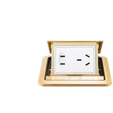 西门子（SIEMENS）地插 五孔电源地插地板隐藏式地面插座 不带线隐藏专用 阻尼式(铜)五孔地插