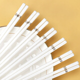 国玥景德镇家用陶瓷筷子不粘米饭铲子可微波筷子笼中式筷子筒防霉筷子 回纹陶瓷筷子10双