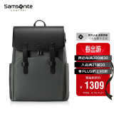 新秀丽（Samsonite）时尚通勤双肩包电脑包15.6英寸男士背包商务大容量轻奢牛皮革NV0