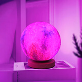 夕彩情趣灯情调小夜灯卧室浪漫梦幻星空床头氛围灯礼物女 18cm星空木底座插电款七彩