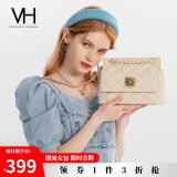 VANESSA HOGAN【3折专区】VH女包特卖内购会低至199斜挎包 清仓断码 售完即止 陶陶菱格包小版（米白）