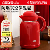 爱仕达（ASD）保温壶家用塑玻热水保温瓶大容量暖水壶1.5L烈火红RWB15P8WG-R