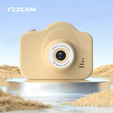 YZZCAM 高清双摄可爱CCD数码相机校园学生党可拍照可上传手机旅游记录儿童相机礼物 卡其黄（高清双摄可自拍） 不配内存卡