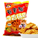 百吉猫锅巴 烧烤味麻辣味陕西西安特产零食大米锅巴 麻辣味300gX5包