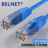 百纳腾（BELNET） 六类网线千兆高速网络跳线电脑成品网线1米3米5米10米30米 蓝色 0.3M