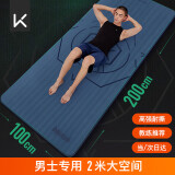 Keep瑜伽垫男士健身垫加长2米加宽1米200*100cm防滑运动垫训练垫 深蓝