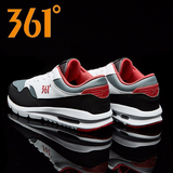 361°男鞋运动鞋秋冬季新款气垫鞋子跑步鞋男士减震革面休闲鞋跑鞋子 361度/白宇宙灰/革面 40