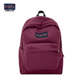 JANSPORT杰斯伯书包轻便双肩包男女旅行包简约背包电脑包学生校园 4QUE04S深紫酒红-侧袋+隔层