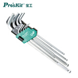 宝工（Pro'sKit）HW-229BL 加长型球头内六角扳手组(9支组)