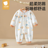 贝肽斯婴儿衣服春夏季长袖连体衣纯棉新生儿哈衣男女宝宝初春装睡衣