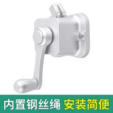 凯顿手摇器升降晾衣架手动晒衣架配件手柄双杆式通用阳台摇把大全凉衣 换档（银色）9.4-9.6CM