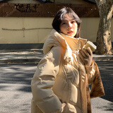 妍莉芬（yanlifen）羽绒棉服女冬季2025新款短款小个子羽棉袄绒服加厚洋气棉衣外套女 嫩鹅黄 M 【推荐105-120斤】