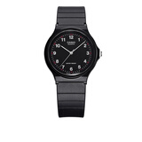 卡西欧（CASIO）手表学生小黑表简约指针石英电子表 手表男女考试手表时尚运动表 MQ-24-1B 33mm小表盘