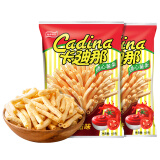 卡迪那（cadina）通心薯条 番茄味42g*2袋 休闲零食 膨化食品