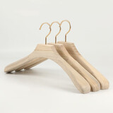 赞凡木质衣架香樟木西装挂衣架木制裤架无痕衣撑实木晾衣架大衣撑架子 男款4.5平头人字款 10支装