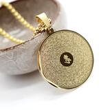 玛蒂菲楞严经佛牌吊坠梵文完整版大随经文挂件项链毛衣链 搭配金色方珠链