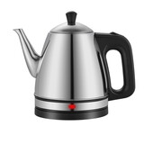 立客（LIKE）电水壶小容量长嘴电热水壶不锈钢食品级开水壶烧水壶 LK-S1508不锈钢电水壶（加厚款） 1.2L