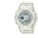 卡西欧（CASIO）Baby-g女表防震防水双显石英表多功能时尚运动学生礼物推荐 冰韧透明白BA-110CR-7A