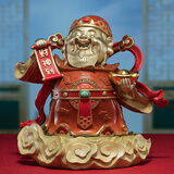 铜师傅摆件生财有道财神到开业乔迁礼物装饰品办公桌摆件创意工艺品