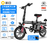 新日（Sunra）折叠电动自行车新国标超长续航代驾车锂电池助力成人电瓶车电单车 华贵版-JK级25A-助力约250KM