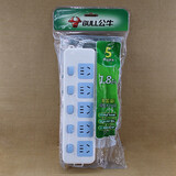 公牛10A有线插座带线独立开关分控插排插板接线板家用带开关1.8/3/5米 五位独立开关316全长1.8米