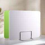 联合倍瑞学生考试挡板隔离板防飞沫课桌分隔断板办公桌面遮光屏风食堂餐桌 【40*30CM】白色-加强金属底座 -专业校具供应