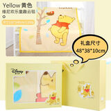 迪士尼婴儿毛毯新生儿双层法兰绒冬季加厚宝宝礼盒装送礼儿童幼儿园被子 欢乐童趣维尼礼盒装（110*140）