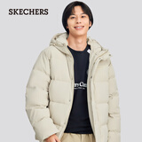 斯凯奇（Skechers）羽绒服连帽保暖外套休闲短款大衣男女同款L324U154