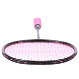 尤迪曼羽毛球拍全碳素超轻8U训练拍单拍1支装黑粉(已穿线25磅）