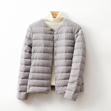 cheercoco2025冬季新款轻薄羽绒服女内胆小个子长袖圆领内穿无领轻便背心潮 灰色 2XL 【125-140斤】