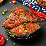 老杜上海特产熏鱼即食酥鱼苏式爆鱼美食卤味熟食下酒菜零食薰鱼块鱼排 新香辣味熏鱼200g*5包