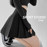 萝美酱百褶裙女秋冬短裙jk制服毛呢裙子学院风高腰时尚a字半身裙小个子 黑色常规款（抗皱西装面料） L 【建议105-115斤】