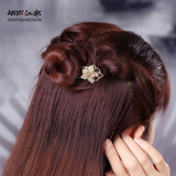 烟雨江南原创U型可爱发钗汉服古装旗袍配饰丸子头装饰品盘发扎发装 图片款 1个