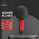 好牧人 蓝牙无线手机麦克风话筒音响一体自带声卡 电视机家用ktv卡拉ok儿童全民唱歌吧k歌家庭娱乐神器 MC13爵士黑 |  HIFI音质+一键消原音