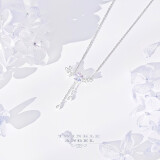 Twinkle Angel蝴蝶樱花项链女S925银甜美轻奢小众时尚锁骨链学生情人节生日礼物 蝴蝶流苏樱花项链