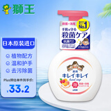 狮王(Lion) 儿童洗手液 抑菌植物性 水果香清爽型 250ml 日本原装进口