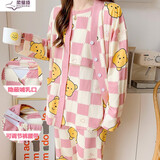 柔曼绮月子服夏季薄款宽松产后哺乳睡衣春秋产妇家居服三件套 RSY-8860三件套 2XL(建议150-170斤)