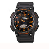 卡西欧（CASIO）男表  学生运动手表 多功能双显电子表 防水夜光石英表 太阳能LED夜光AQ-S810W-8A