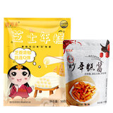 盛源来芝士年糕夹心起司炒年糕韩式拉丝年糕条火锅食材 芝士年糕500g+年糕酱150g