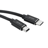 尘土 Type-c转Mini 5P USB公转接线type-c对Mini T型口OTG type-c转micro数据连接线 micro转type-c线 USB 2.0type-c转Mini USB数据