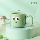 欢喜生活儿童刷牙杯洗漱牙缸牙刷杯创意宝宝家用可爱防摔漱口男女孩洗漱杯 绿色小号*1