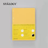 STALOGY笔记本 日本进口本子 368页高颜值记事本 全年册学生考研日记本 2025日程本B6黄色 