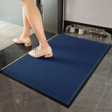 金镁固（KINMEGO）门口地垫进门家用红色脚垫门外入户门垫大门防滑垫吸水门毯垫子 蓝色【加厚加绒款KXT-001】 50cm*80cm 1件数 ·体验款
