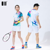 单双号夏季新款羽毛球服运动套装情侣速干衣网球服团购比赛运动短袖 女套装C211082+3012 M