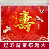 创承印艺老人过寿布置客厅祝寿背景墙生日寿字爸爸大寿寿星寿宴场景气球