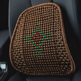 汽车腰靠手编加粗钢管镂空透气四季通用轿车SUV大众奥迪丰田本田哈弗长安宝马福特现代车座椅护腰靠垫腰垫 手编腰靠-珠子中国结咖色-加粗