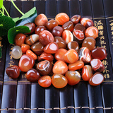 苏茂 雨花石原石天然石头花盆天然鱼缸彩石头彩色小石子 红色玛瑙2-3CM(1斤)