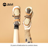 快乐玛丽（J&M）雪地靴女2025冬季新款短筒靴加绒保暖女靴时装皮毛一体棉鞋女东北 驼色【经典爆款 雪地畅行】 40 250mm