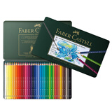 辉柏嘉（Faber-castell）进口绿盒水溶性彩铅36色专业手绘艺术家大师级绘画铅笔绿铁盒节日礼物117536【梵高认证】