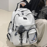 丛林鸟 书包男高中生大学生双肩包女潮流轻便大容量旅行包无印简约背包